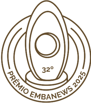 logo do prêmio embanews 2025