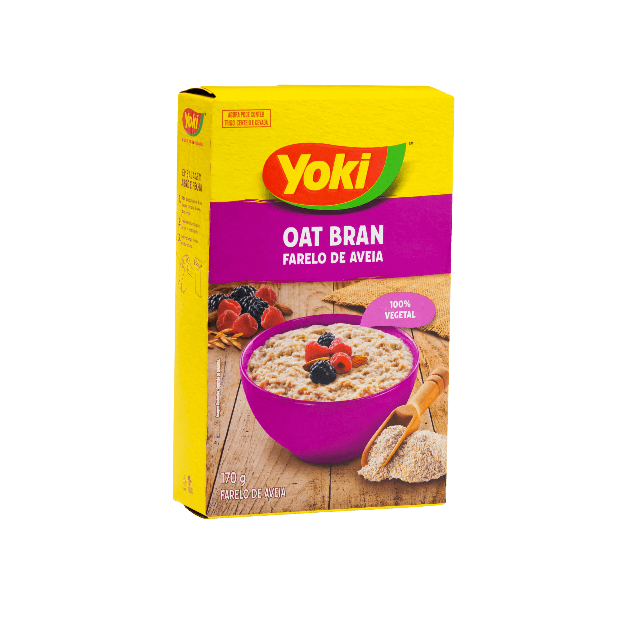 embalagem de farela de aveia Yoki
